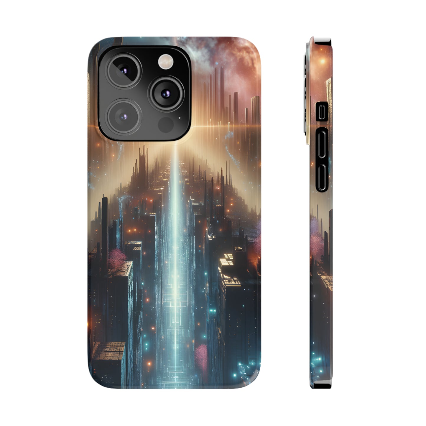 MysticScape or KaleidoSpires-Slim Phone Cases