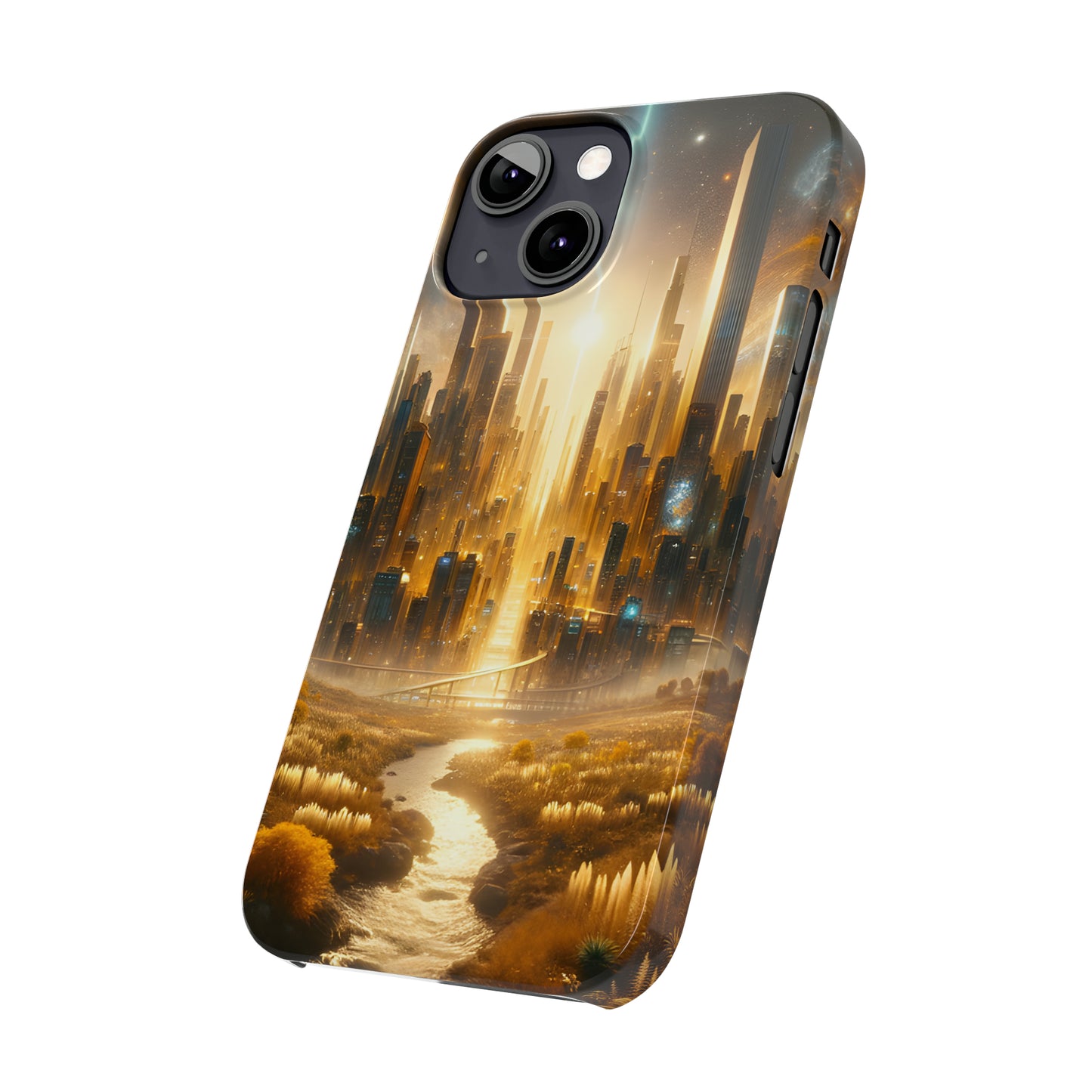 Golden Horizon-Slim Phone Cases