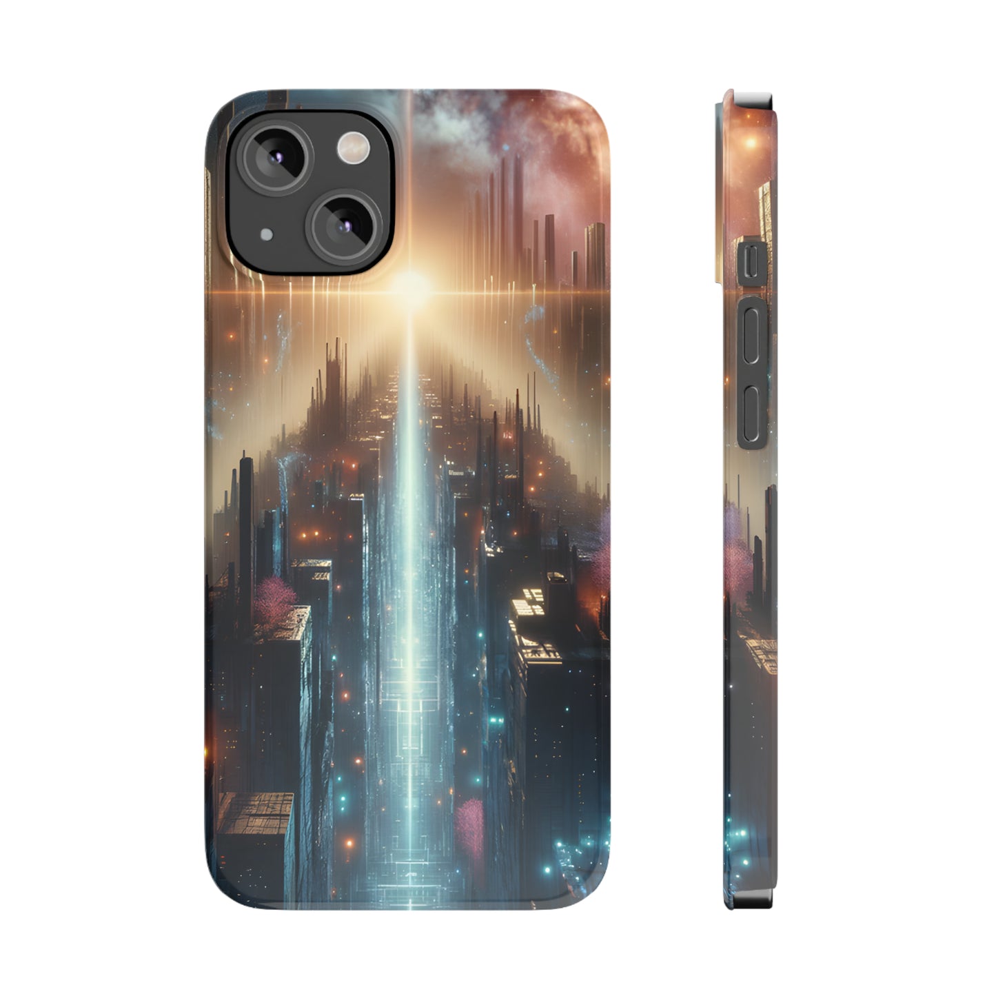 MysticScape or KaleidoSpires-Slim Phone Cases