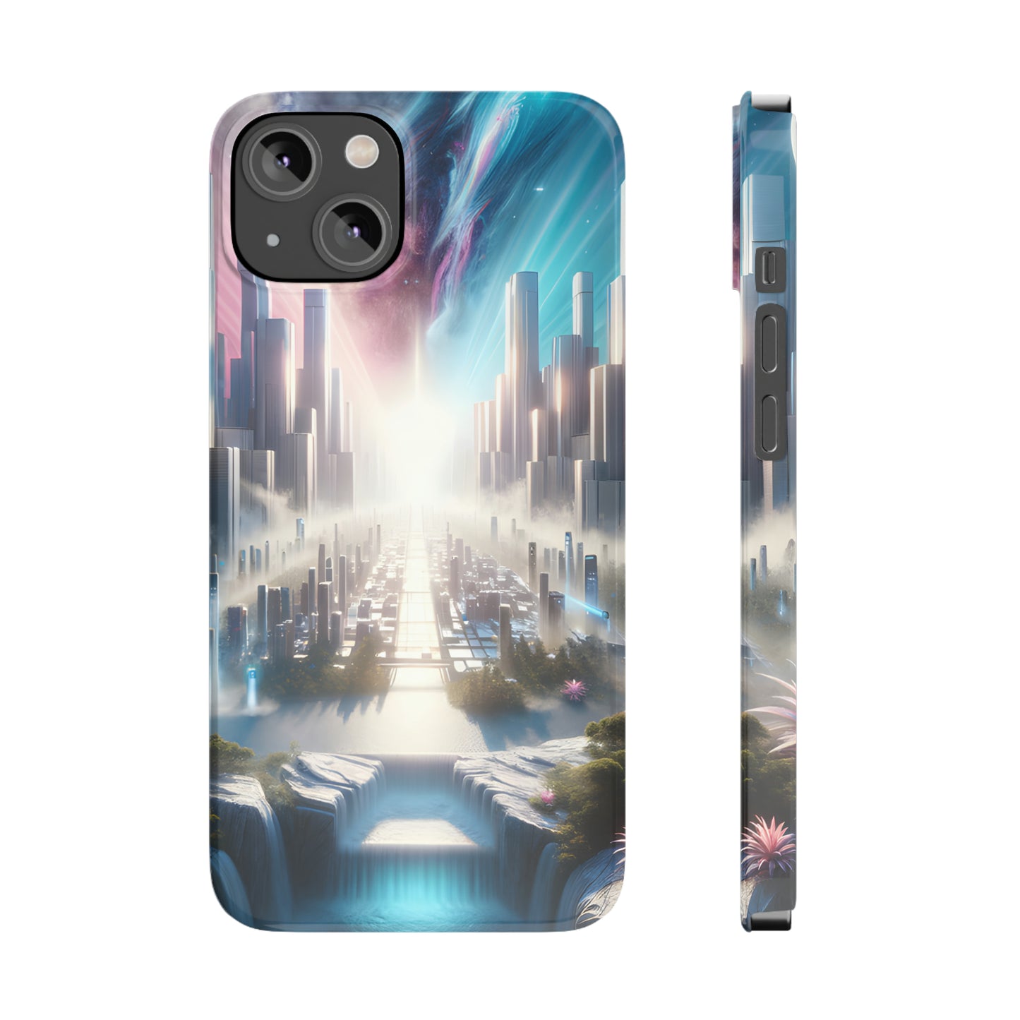 Marble Horizon-Slim Phone Cases