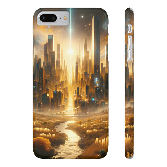 Golden Horizon-Slim Phone Cases