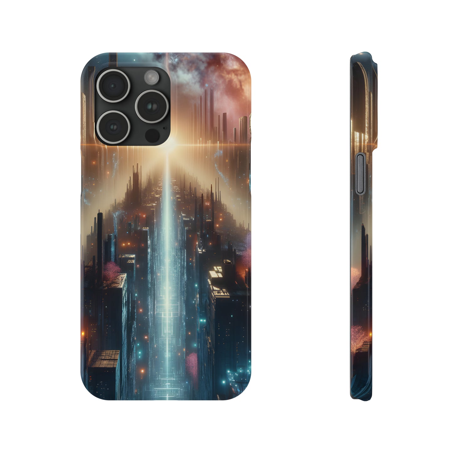 MysticScape or KaleidoSpires-Slim Phone Cases