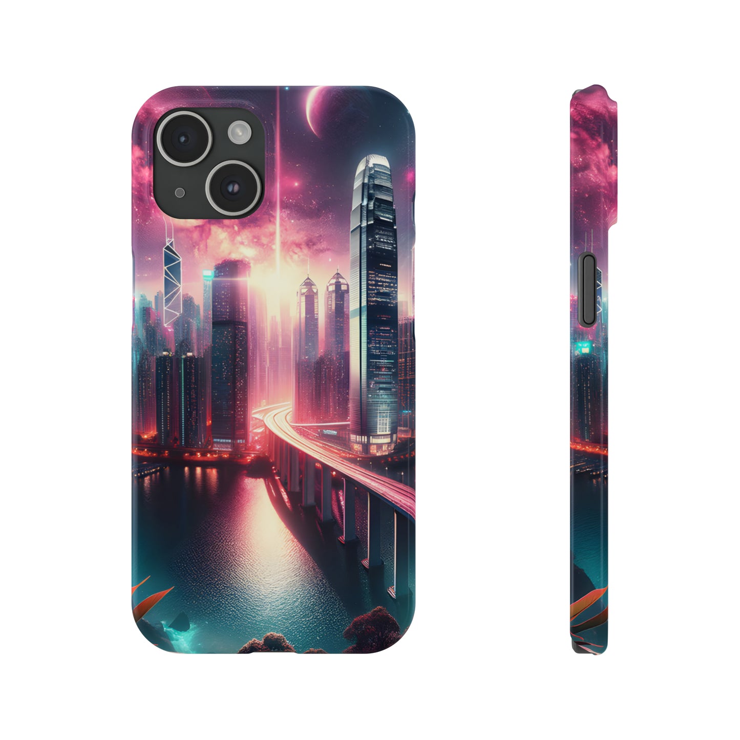 Aqua Skyline-Slim Phone Cases