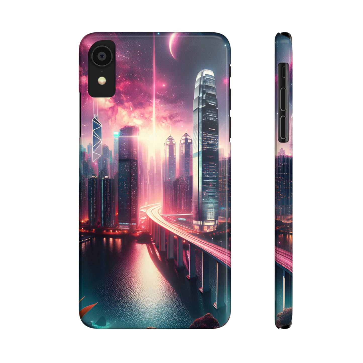 Aqua Skyline-Slim Phone Cases