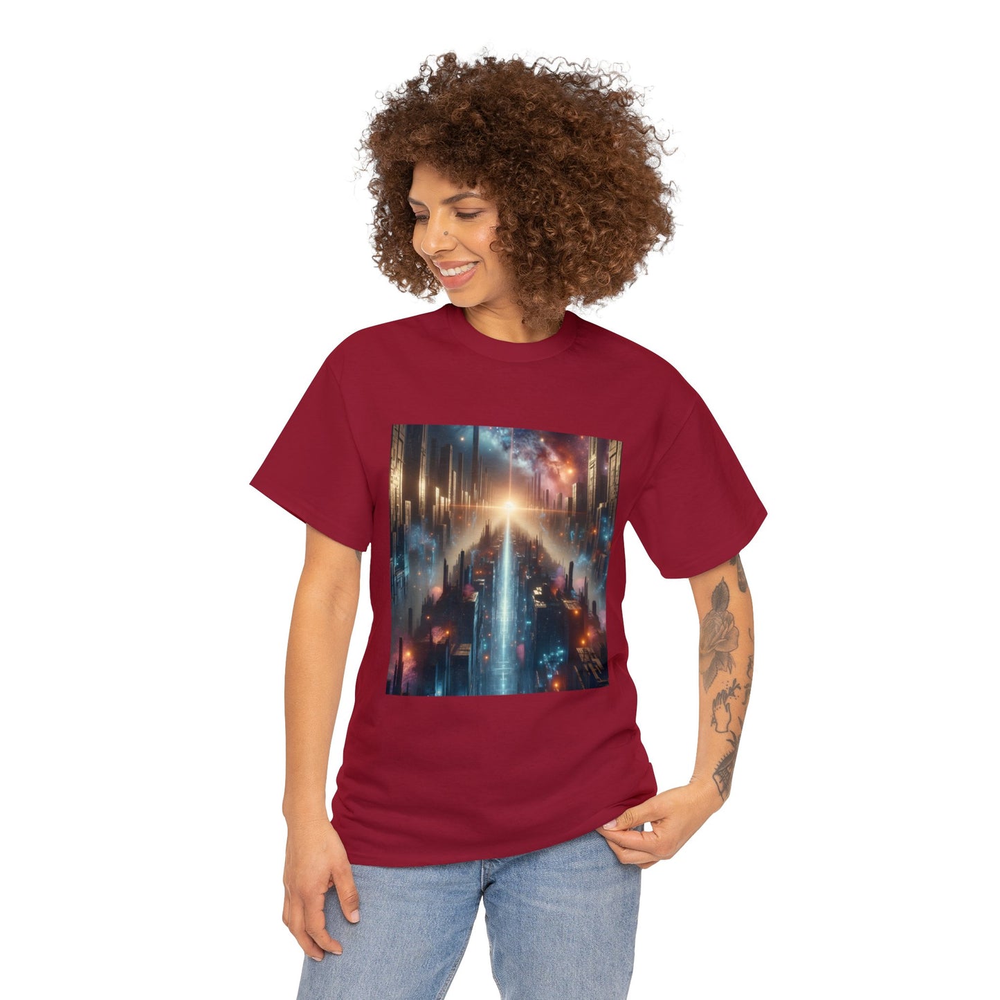 MysticScape or KaleidoSpires-Unisex Heavy Cotton Tee