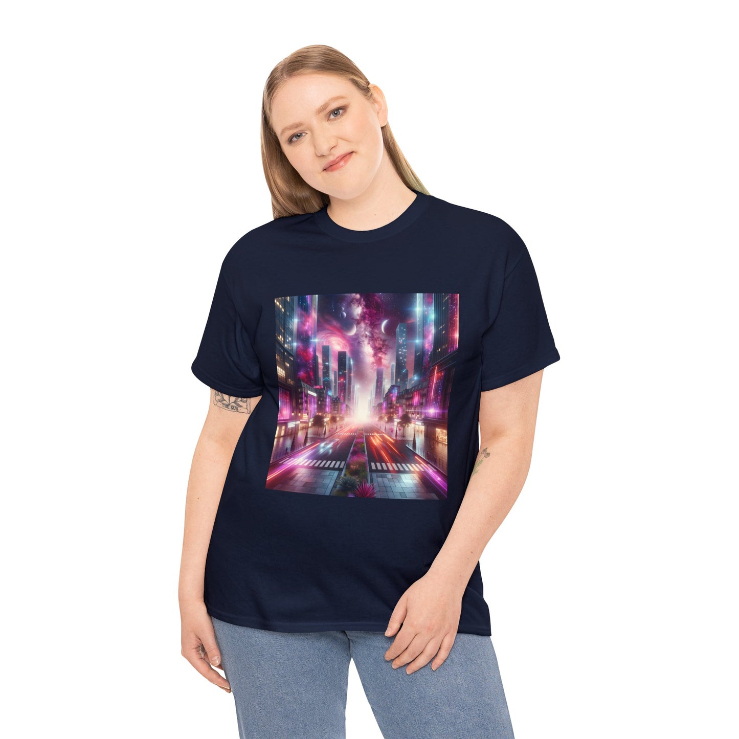 Paris Nightfall-Unisex Heavy Cotton Tee