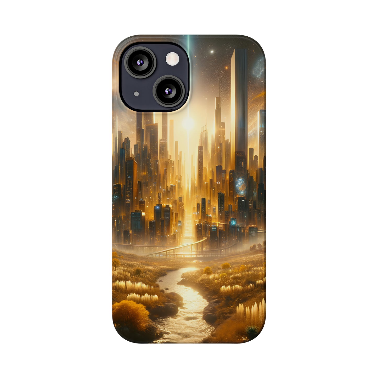 Golden Horizon-Slim Phone Cases