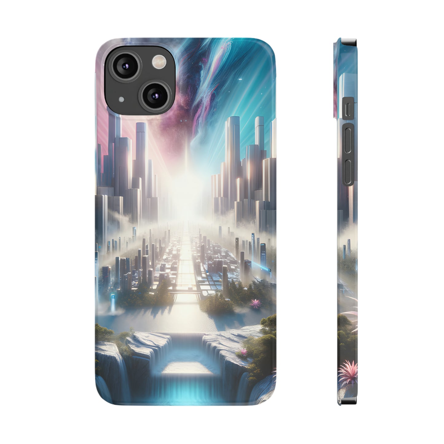 Marble Horizon-Slim Phone Cases