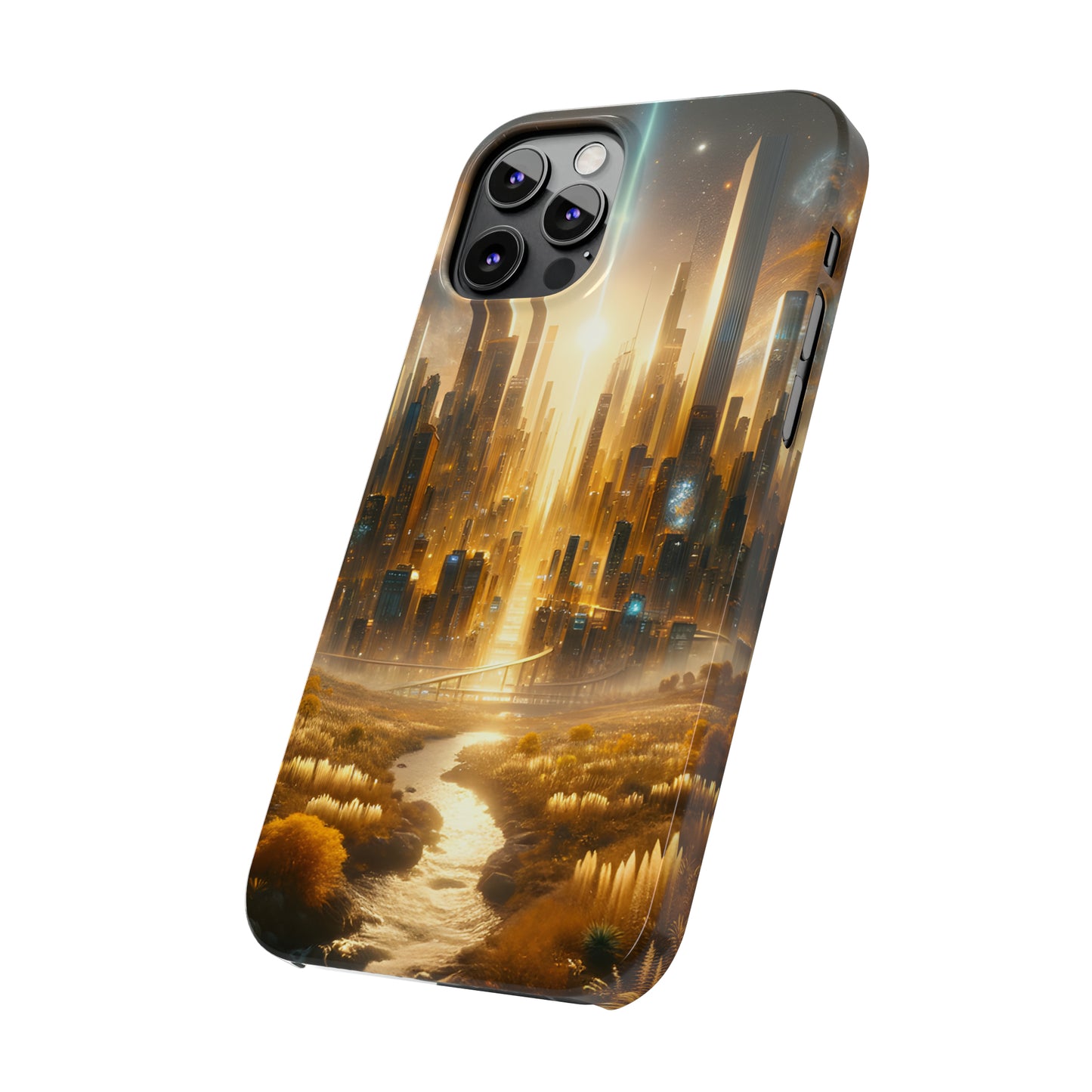 Golden Horizon-Slim Phone Cases