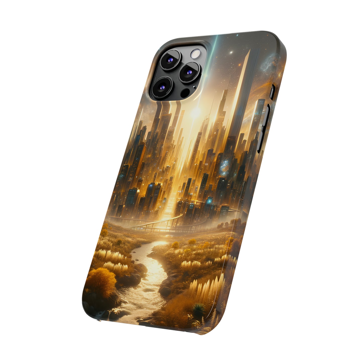 Golden Horizon-Slim Phone Cases