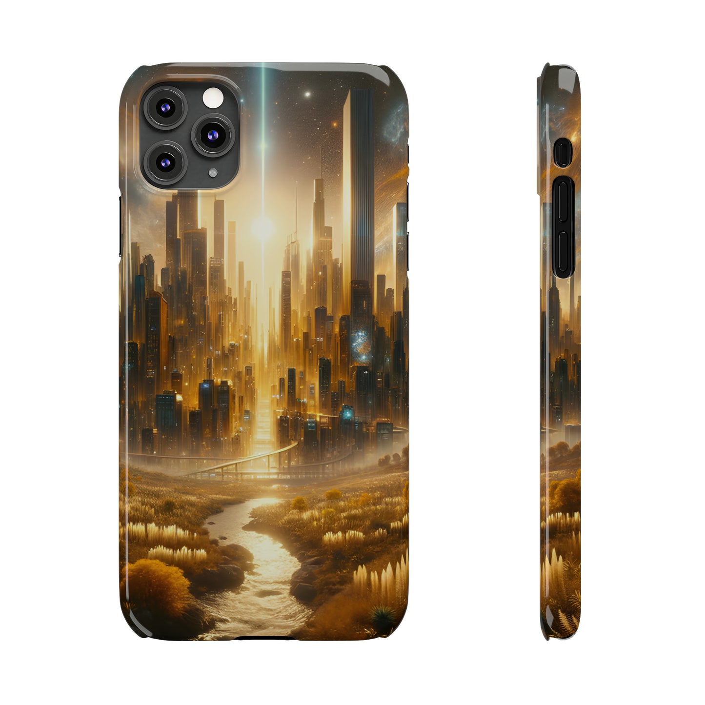 Golden Horizon-Slim Phone Cases