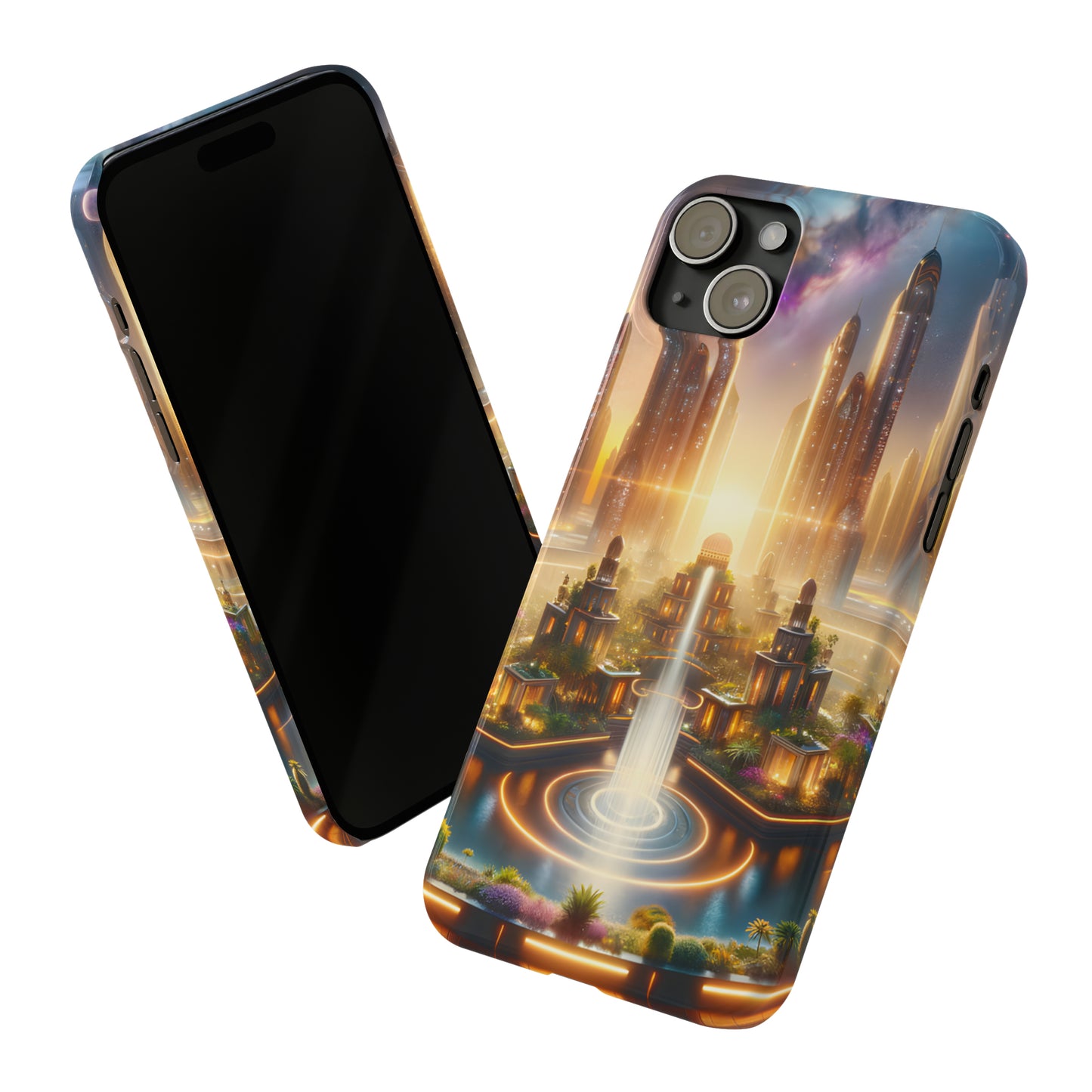 Nebula Gardens-Slim Phone Cases