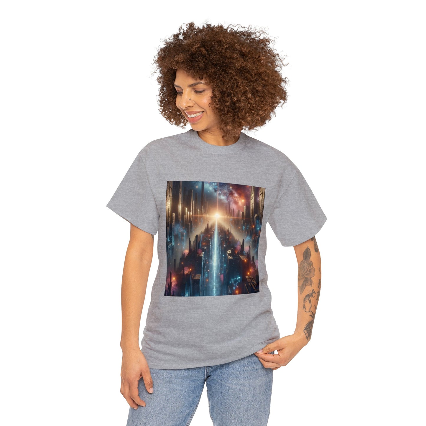 MysticScape or KaleidoSpires-Unisex Heavy Cotton Tee