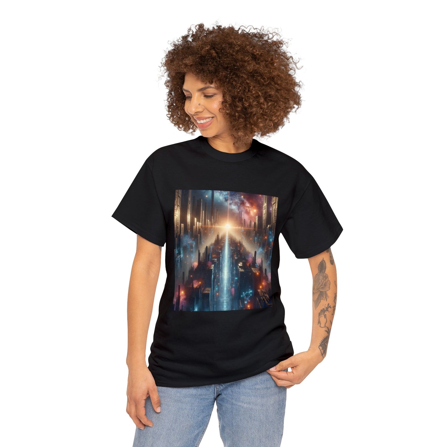 MysticScape or KaleidoSpires-Unisex Heavy Cotton Tee